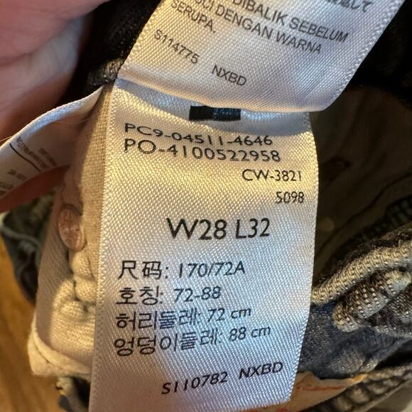 Levi's 511 Jeans Men's 28 x 32 Black Straight Leg - Picture 9 of 12